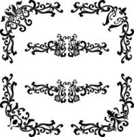 Vintage Classic Text Separator or Border Decorative Ornament vector