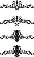 Vintage Classic Text Separator or Border Decorative Ornament vector