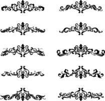 Vintage Classic Text Separator or Border Decorative Ornament vector