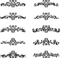 Vintage Classic Text Separator or Border Decorative Ornament vector