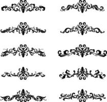 Vintage Classic Text Separator or Border Decorative Ornament vector