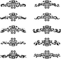 Vintage Classic Text Separator or Border Decorative Ornament vector