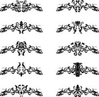 Vintage Classic Text Separator or Border Decorative Ornament vector