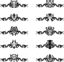 Vintage Classic Text Separator or Border Decorative Ornament vector