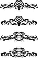 Vintage Classic Text Separator or Border Decorative Ornament vector