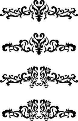 Vintage Classic Text Separator or Border Decorative Ornament