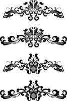 Vintage Classic Text Separator or Border Decorative Ornament vector