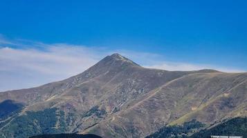 beautiful views of the mountains of Limone Piemonte, in the Piedmontese maritime alps, during a trekking in August of the summer of 2022 photo