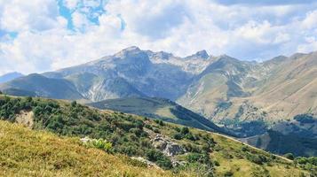 beautiful views of the mountains of Limone Piemonte, in the Piedmontese maritime alps, during a trekking in August of the summer of 2022 photo