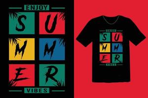 summer t shirt design for free vector