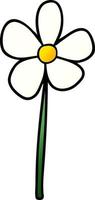 cartoon doodle flower vector