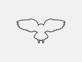 owl outline vector silhouette