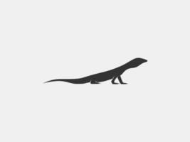 monitor lizard vector silhouette