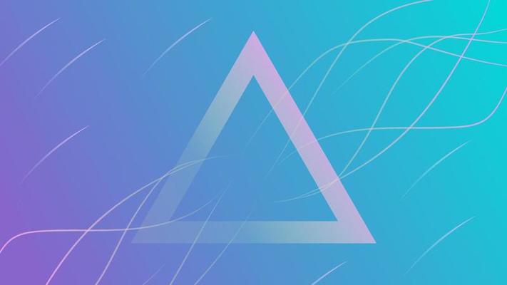 Abstract blue purple gradient background with triangles. suitable for banner, flyer, web, desktop, etc.