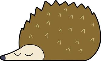 Vector cartoon hedgehog