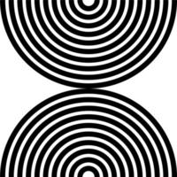 Seamless Half Circle Motif Pattern for Ornate, Decoration or Graphic Design Element. Vector Illustration
