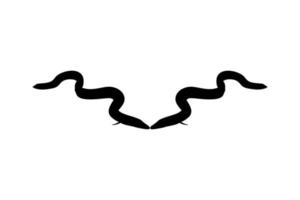 Eel Silhouette for Logo, Pictogram, Website, Apps and or Graphic Design Element. Vector Illustration