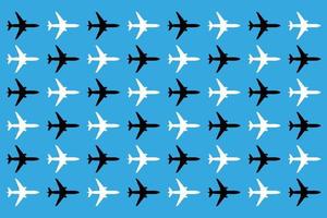 Abstract Airplane Illustration for Template Cover, Background and Textile Printing vector