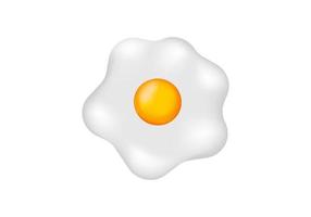 illustration of fried eggs with mesh technique vector