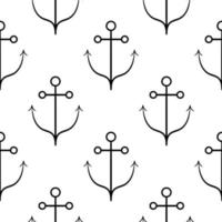 anchor seamless pattern vector