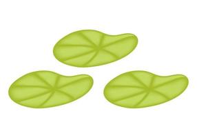 lotus leaf illustration with mesh technique vector