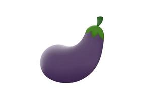 illustration of eggplant with mesh technique vector