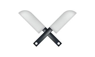 illustration of a knife with a mesh technique vector