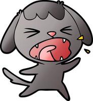 cute cartoon dog barking vector