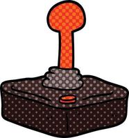 comic book style cartoon joystick vector