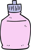 hand drawn doodle style cartoon squirt bottle vector