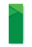 ilustración de plantilla de marco verde png