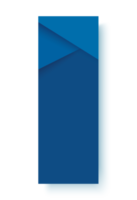 ilustración de plantilla de marco azul png