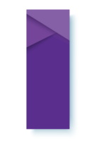 modèle de bannière violette png