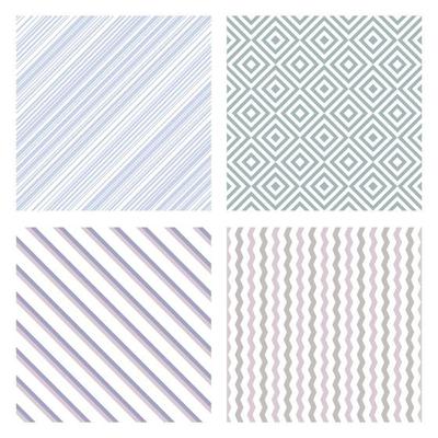 Silhouette of a geometric pattern seamless tile pastel cut file vector seamless set