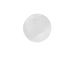 Blank white round paper sticker label isolated on white background with clipping path photo