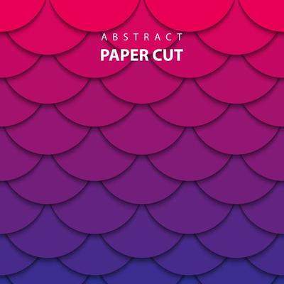 Vector background with pink and blue gradient color paper cut shapes. 3D abstract paper art style, design layout for business presentations, flyers, posters, prints, decoration, cards, brochure cover.