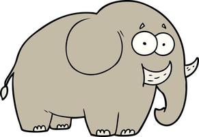 elefante de dibujos animados de vectores