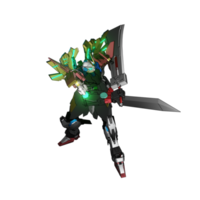 pose de ataque mecha png