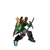 mecha redo till ge sig på png