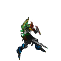 Mecha prêt à attaquer png