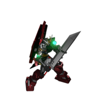 mecha redo till ge sig på png