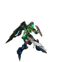 mecha redo till ge sig på png