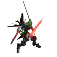 pose d'attaque mecha png