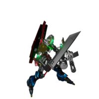 Mecha prêt à attaquer png