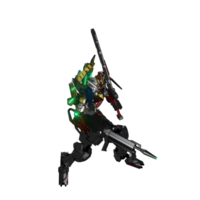 mecha redo till ge sig på png