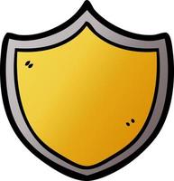 cartoon doodle shield vector