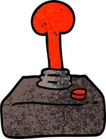 grunge textured illustration cartoon joystick vector