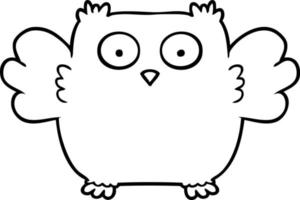 cute cartoon owl vector