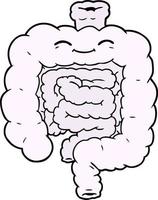 Vector cartoon intestines