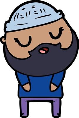 cartoon man with beard